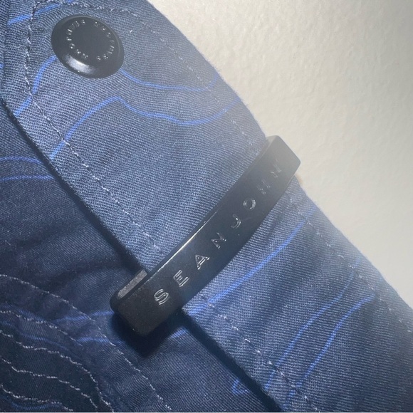 Sean John Blue Zebra Patterned Snap Front Shirt Size 4X - Picture 4 of 6